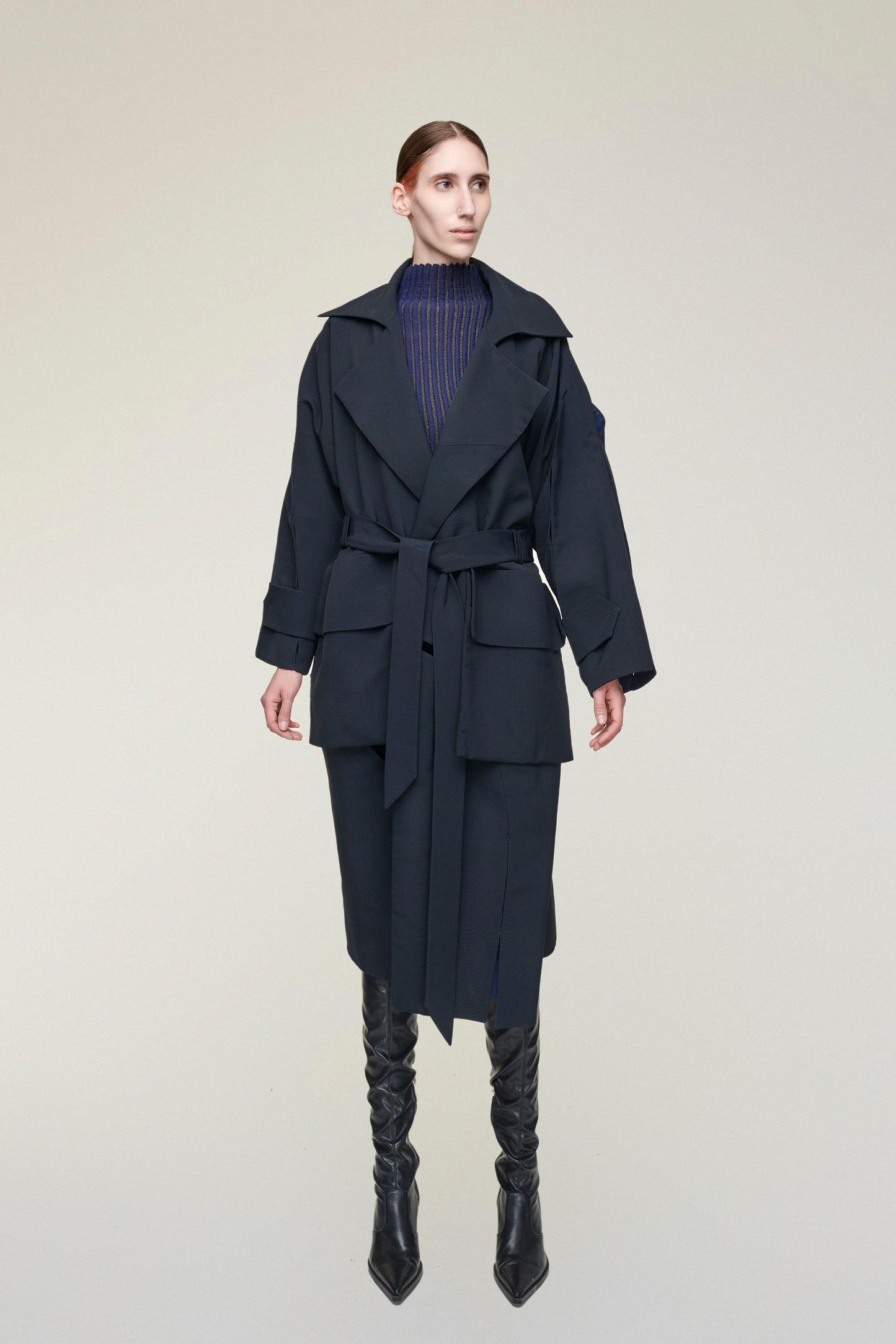BALAZS BACK HAND STITCHED TRENCHCOAT
