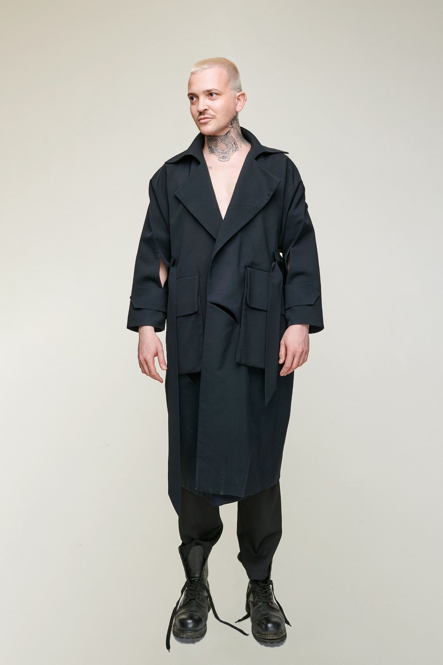 BALAZS BACK HAND STITCHED TRENCHCOAT