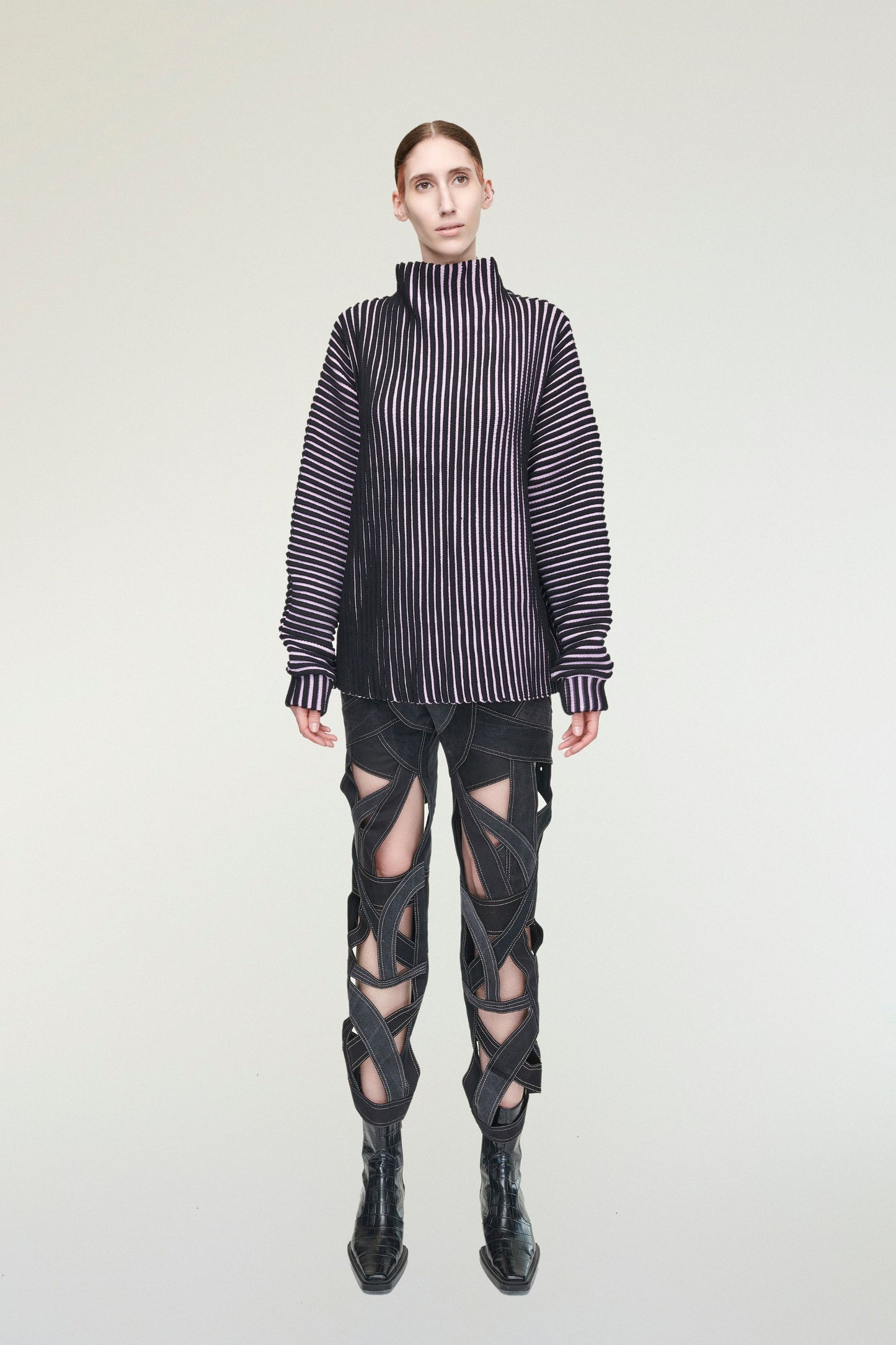 BALI 3D SWEATER / LILAC