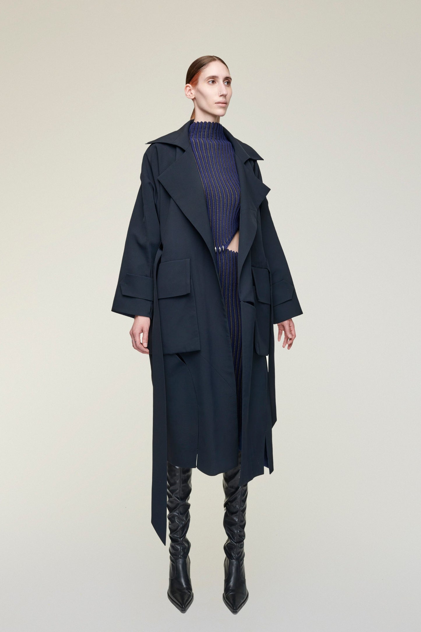 BALAZS BACK HAND STITCHED TRENCHCOAT
