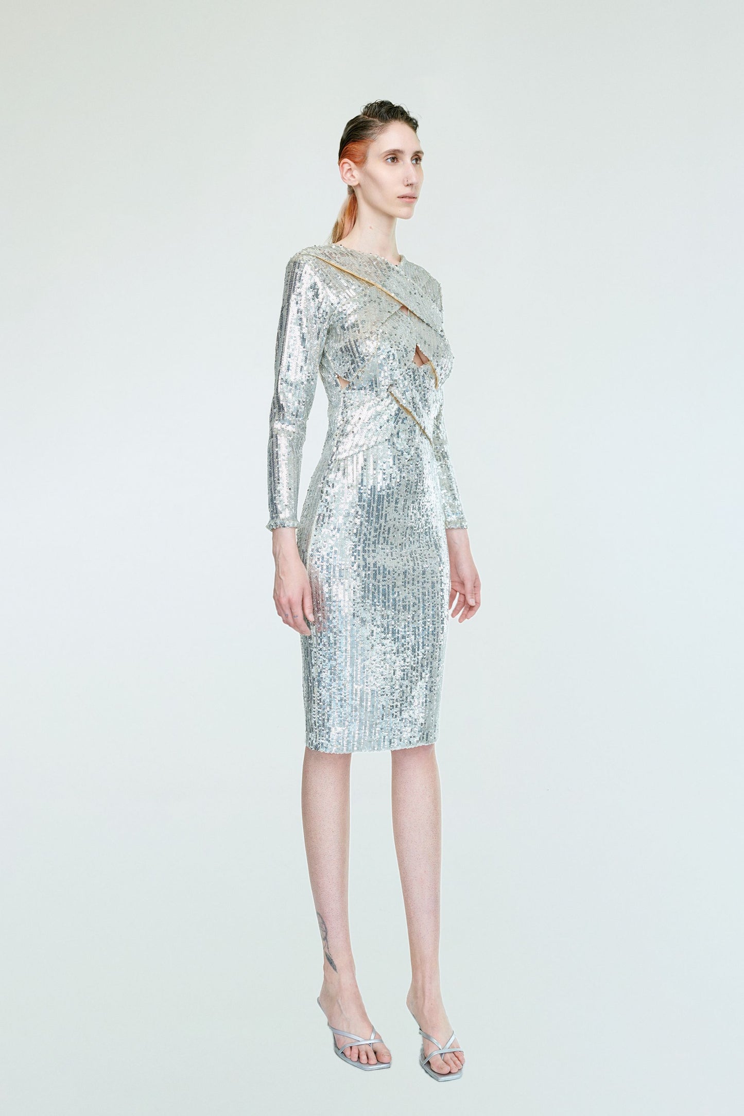 ENIKO SEQUIN MIDI DRESS
