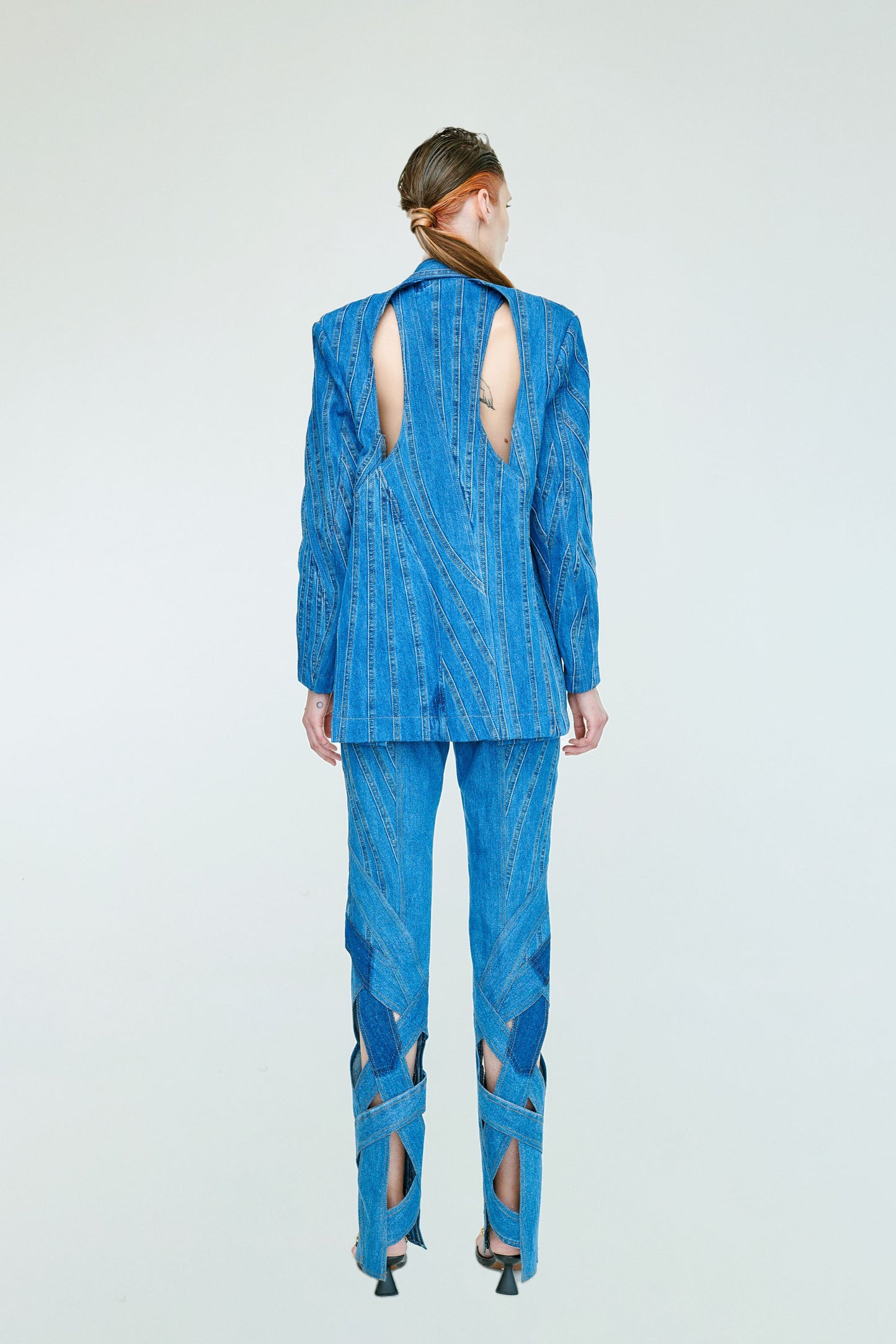 LIRA UPCYCLED DENIM BLAZER
