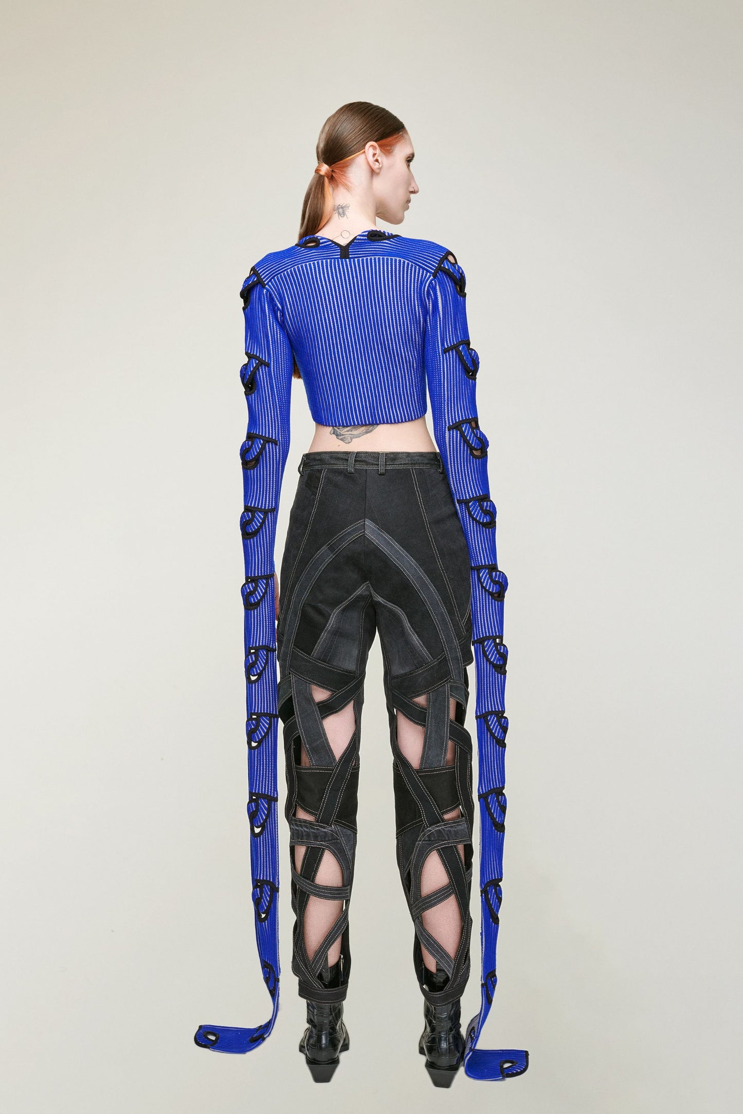 BALI CROP TOP WITH ELONGATED SLEEVE DETAIL