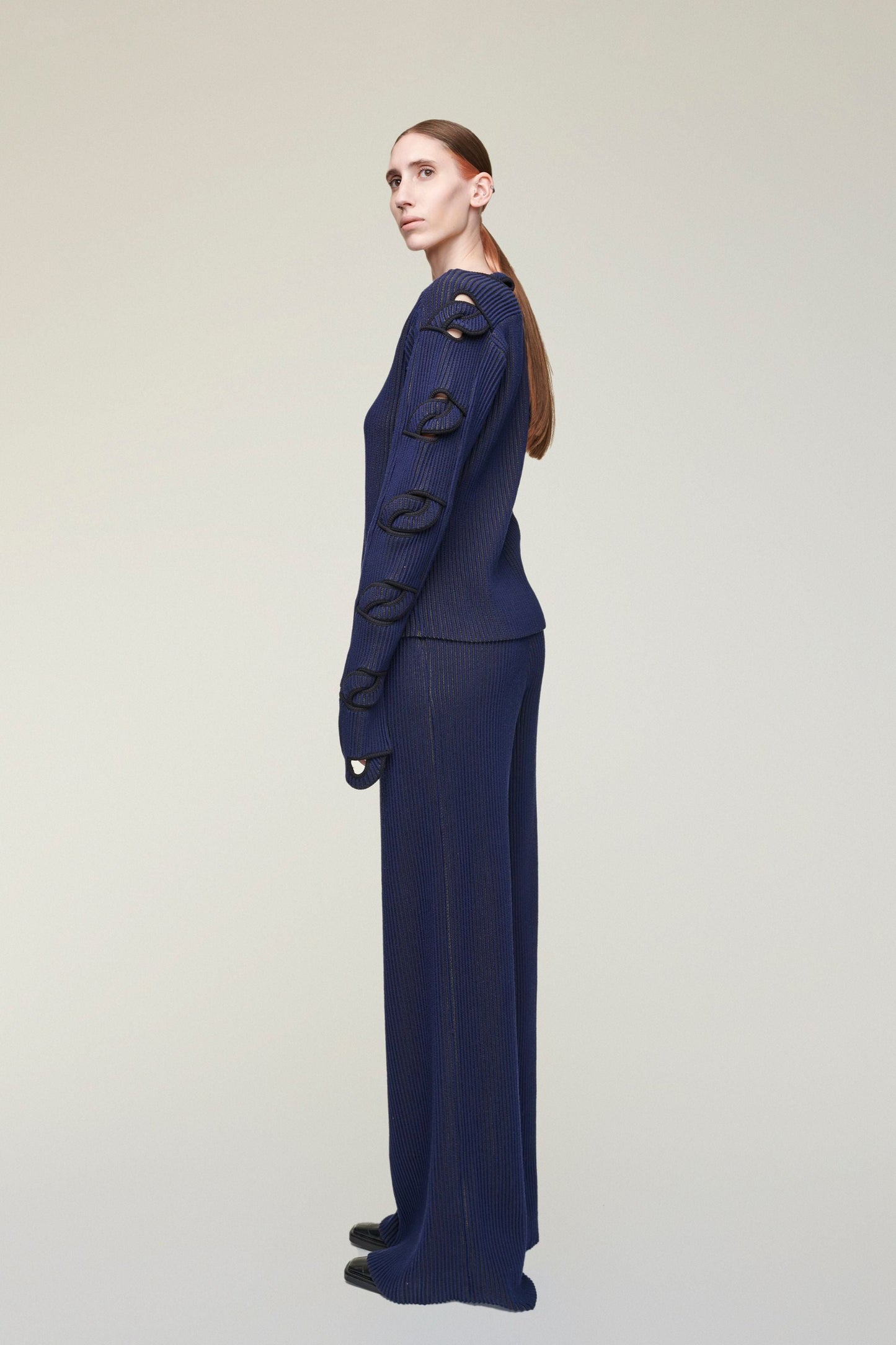 RUI 3D KNIT WIDE PANTS
