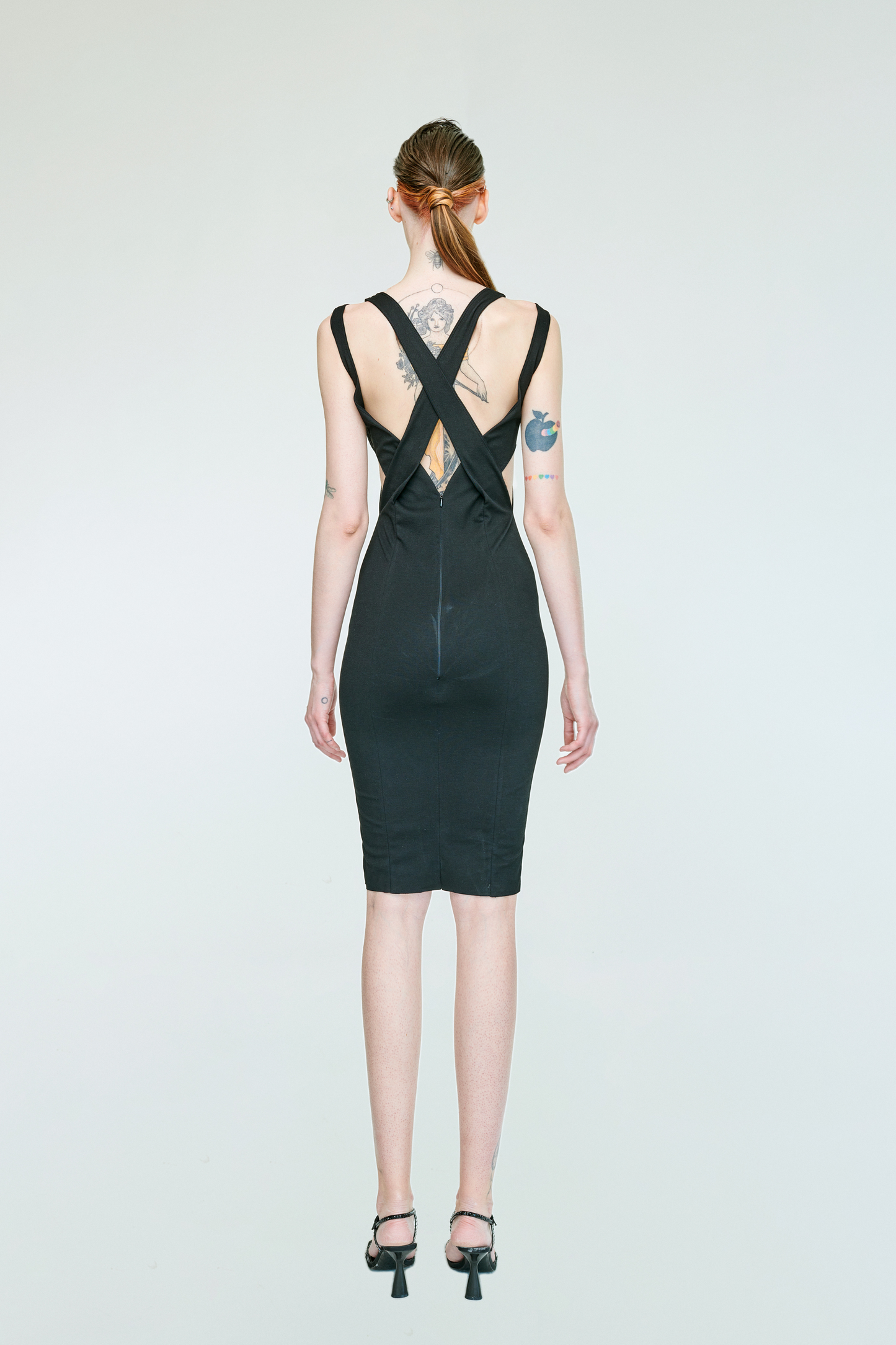 MIA CUT OUT MIDI JERSEY DRESS