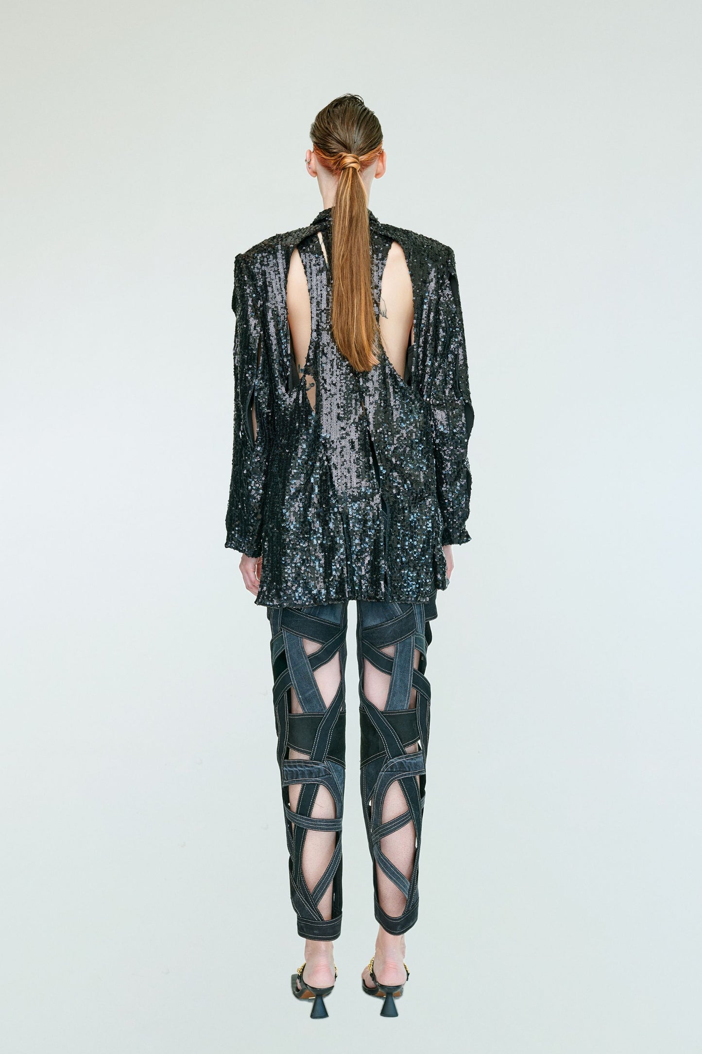 ROISIN SIGNATURE SEQUIN HAND STITCHED BLAZER