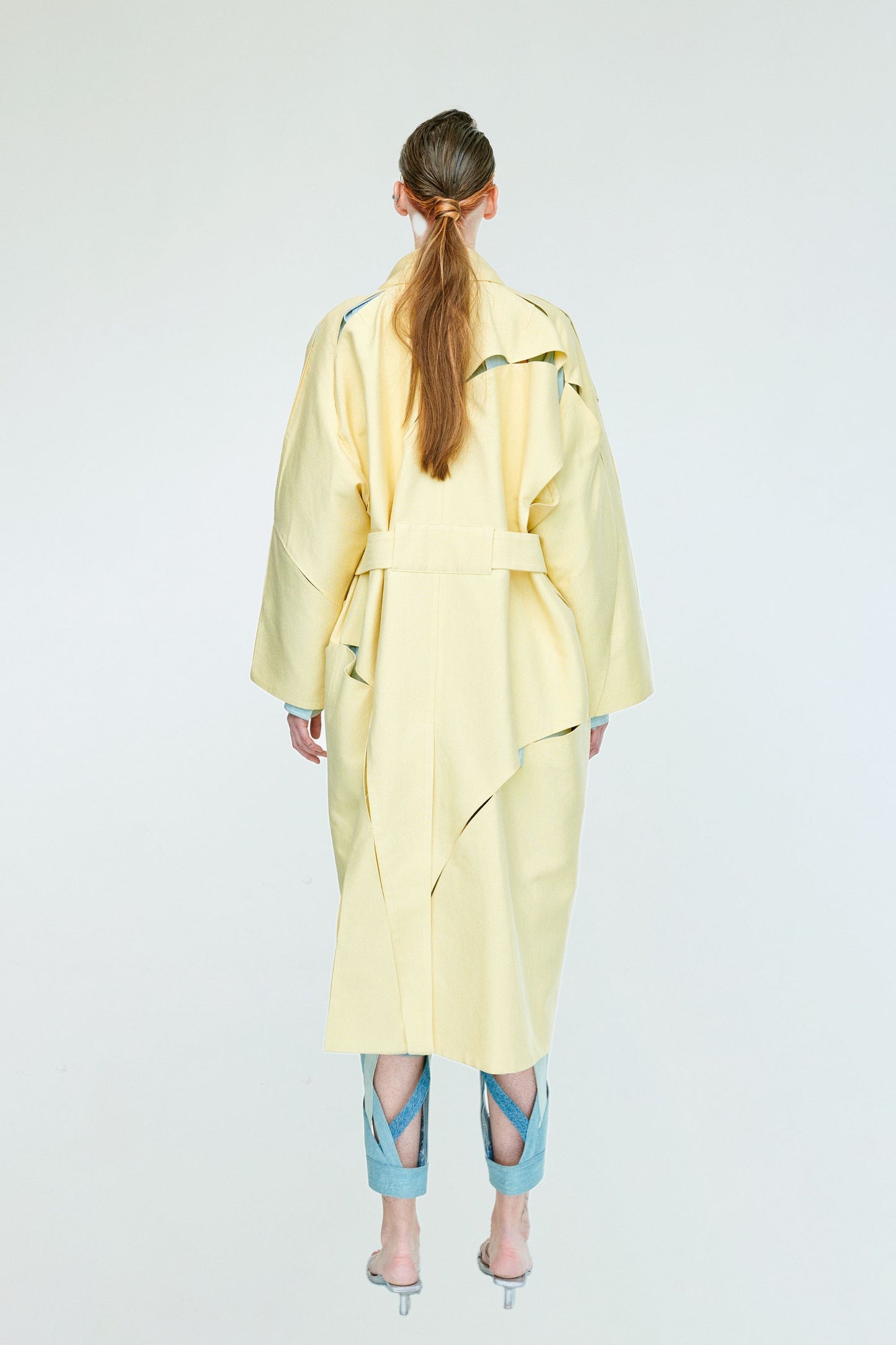 MONO HAND STITCHED CUT OUT TRENCH COAT