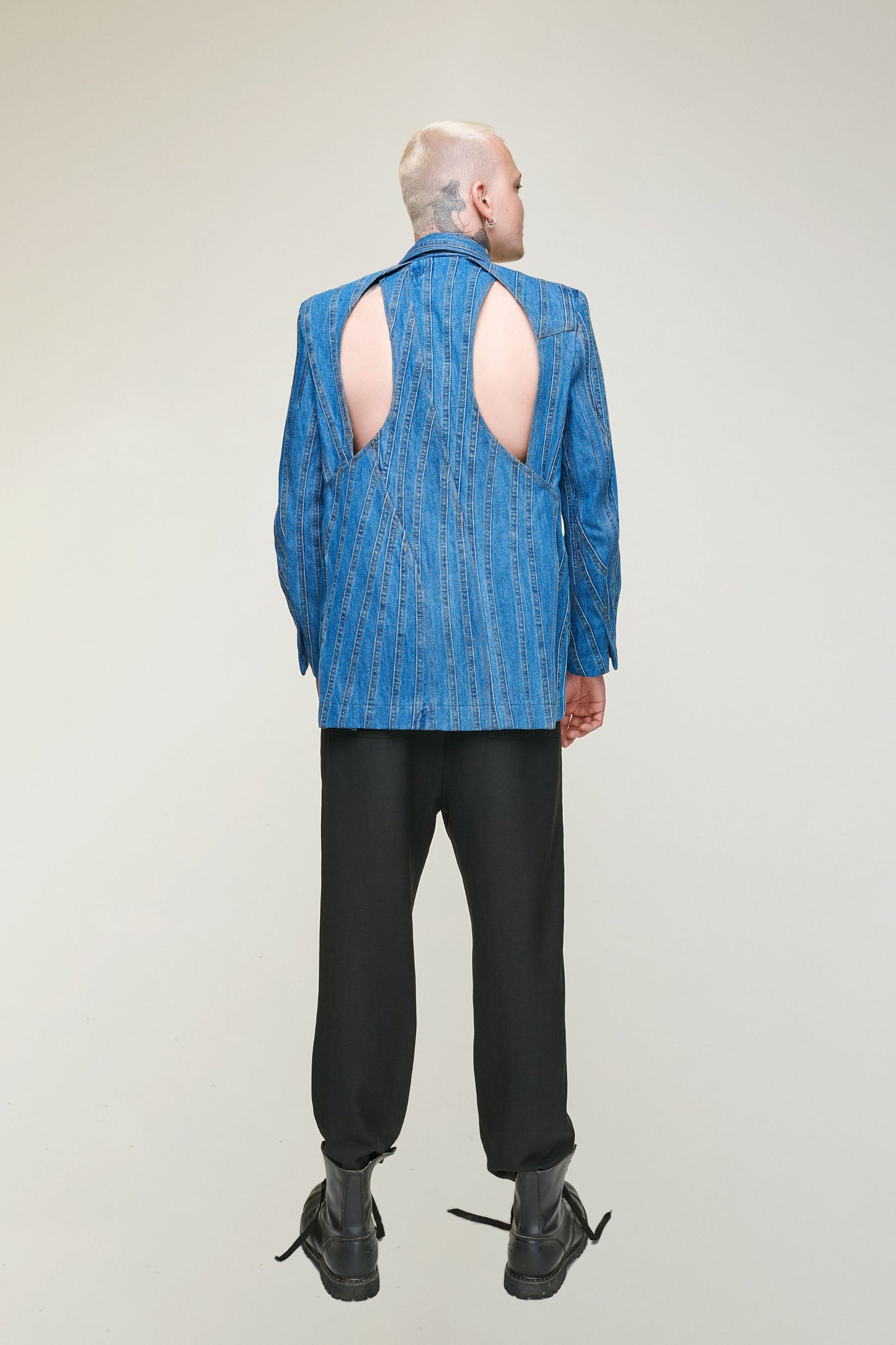 LIRA UPCYCLED DENIM BLAZER