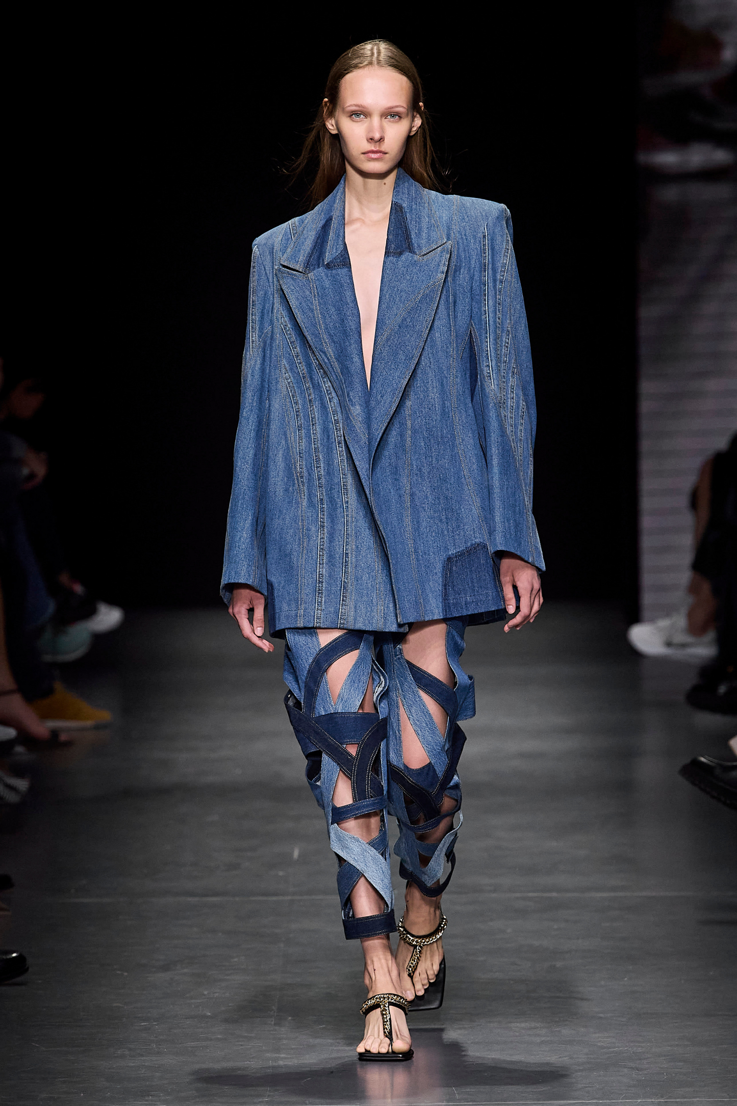 LIRA UPCYCLED DENIM BLAZER