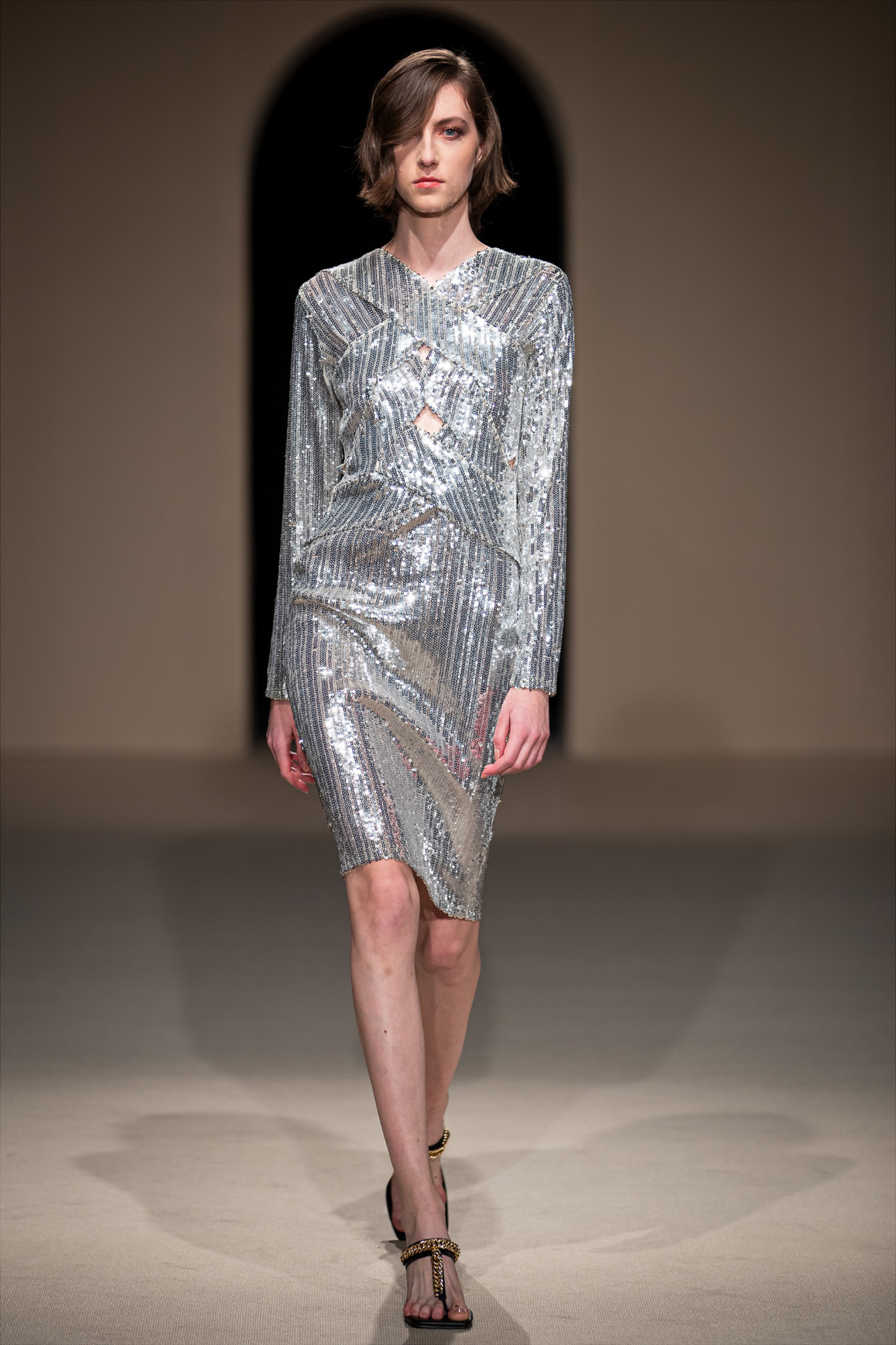 ENIKO SEQUIN MIDI DRESS