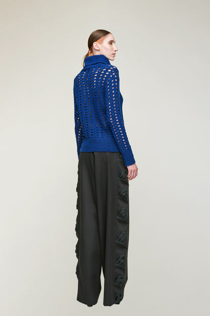 DUA WIDE PANTS WITH TWISTED DETAILS