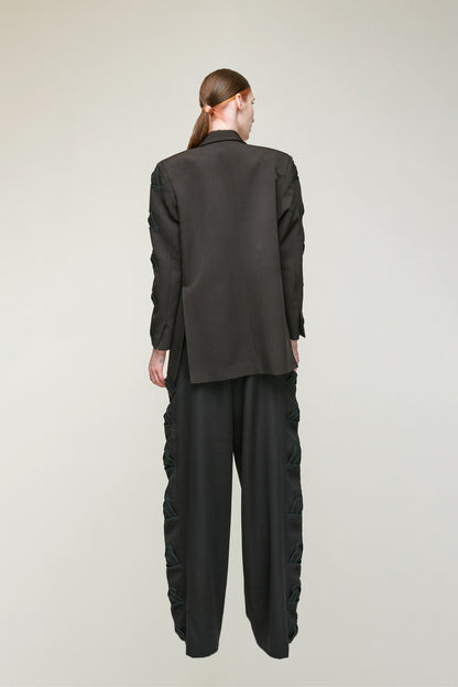 DUA WIDE PANTS WITH TWISTED DETAILS